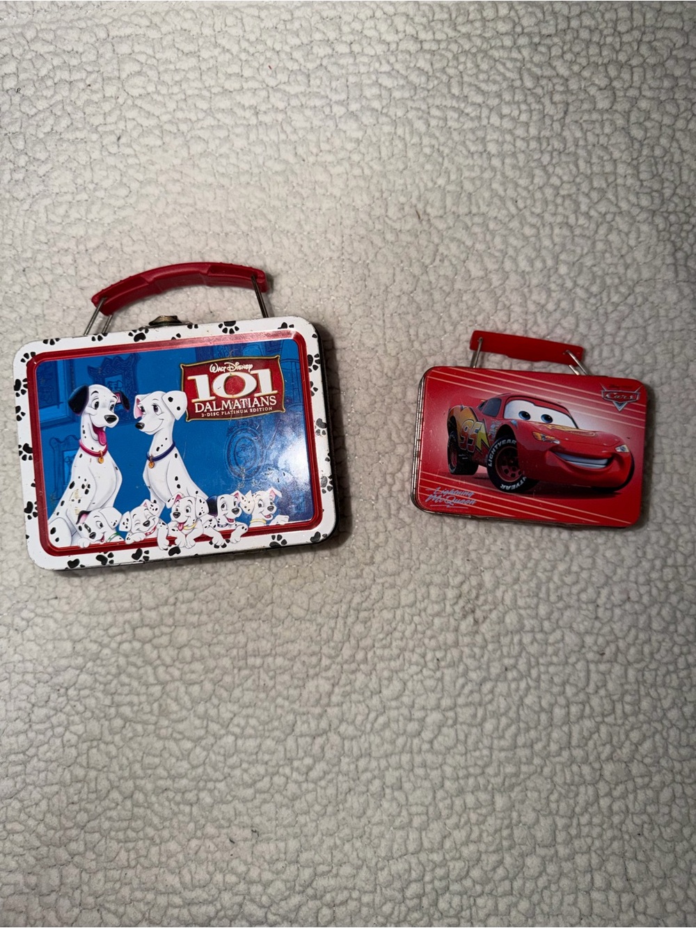 Disney Blue & Red 101 Dalmatians Tin Lunchbox